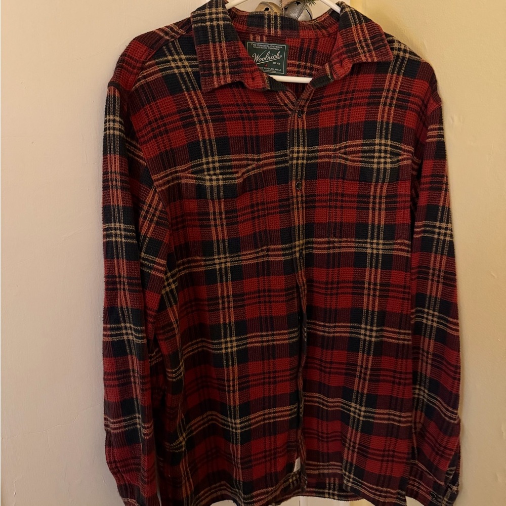 Woolrich Red and Black Checkered Shirt